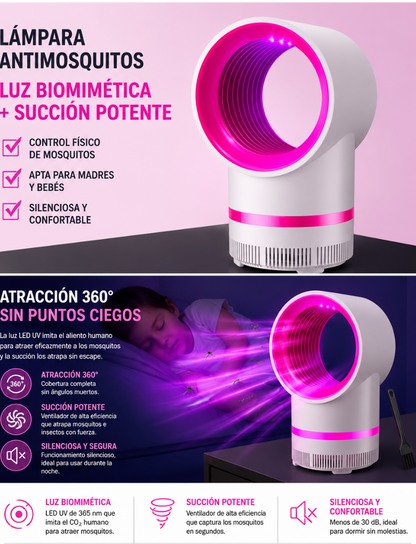 Lámpara Antimosquitos UV silenciosa